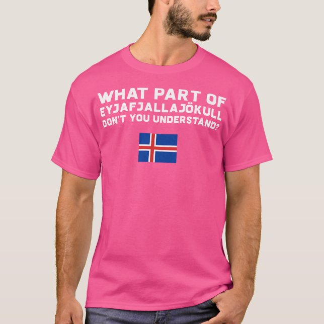 Camiseta Volcán gracioso Islandia (Anverso)