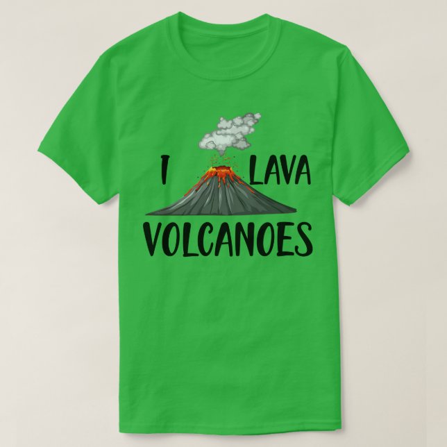 Camiseta Volcán I volcanes de lava (Diseño del anverso)
