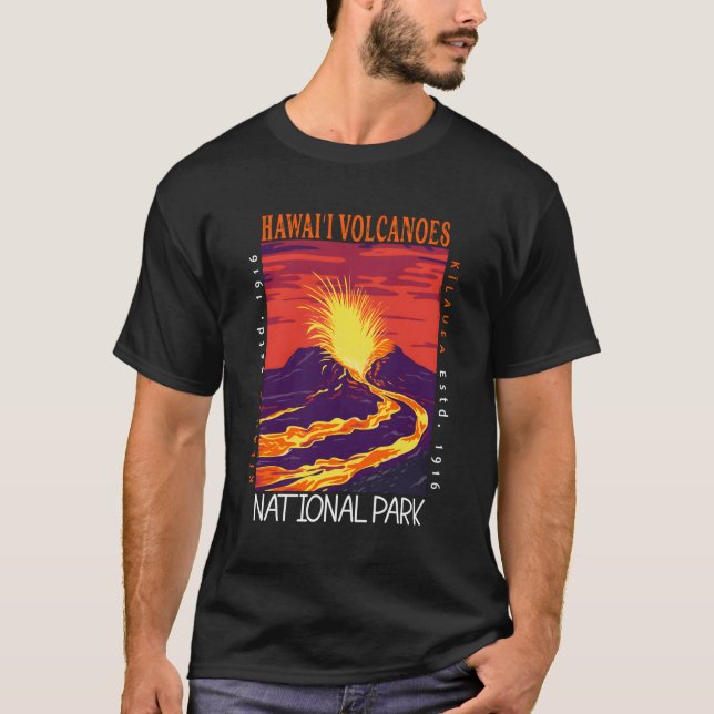 Camiseta Volcán Kilauea en Hawái (Anverso)