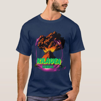 Camiseta Volcán Kilauea Sobredimensionado