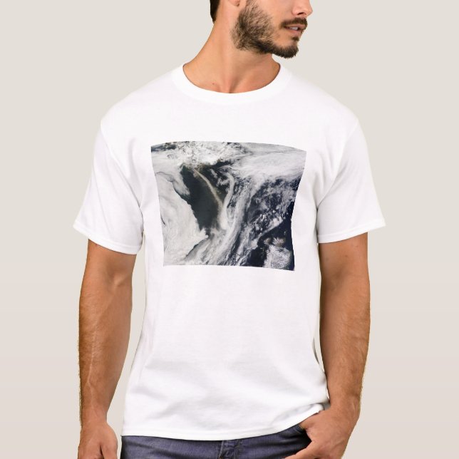Camiseta ½ volcán kull de IslandiaÀÂ ½'s EyjafjallajPárÂ (Anverso)