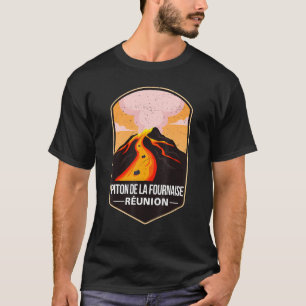 Camiseta Volcán Piton De La Fournaise Erupción De Réu