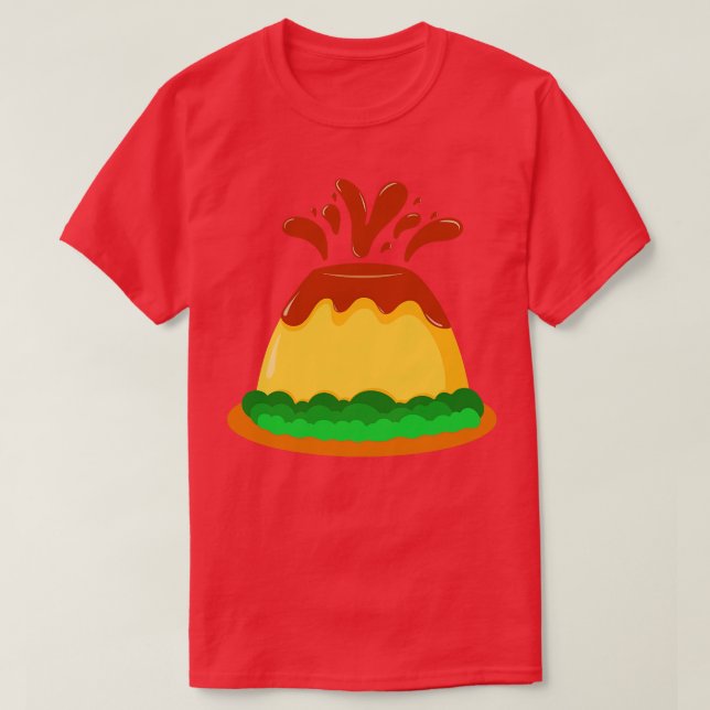Camiseta Volcán Pudding de chocolate (Diseño del anverso)