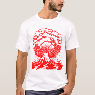 Camiseta Volcán - rojo