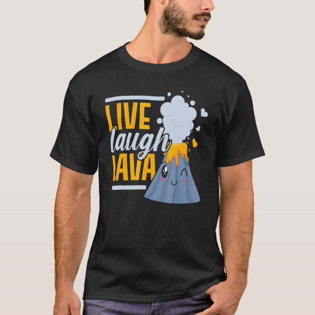 Camiseta Volcán Volcánico de Volcán de Geología de la Lava  (Anverso)