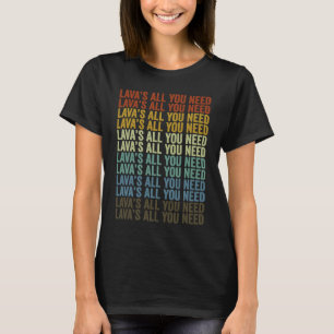 Camiseta Volcanes de la geología del volcán de Lava todo lo