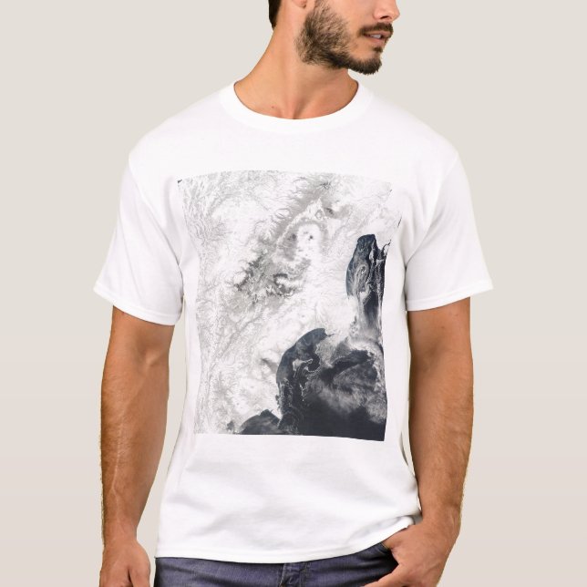 Camiseta Volcanes en la península central de Kamchatka (Anverso)