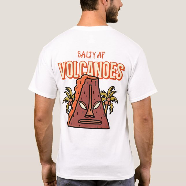 Camiseta Volcanes por Salty AF (Reverso)