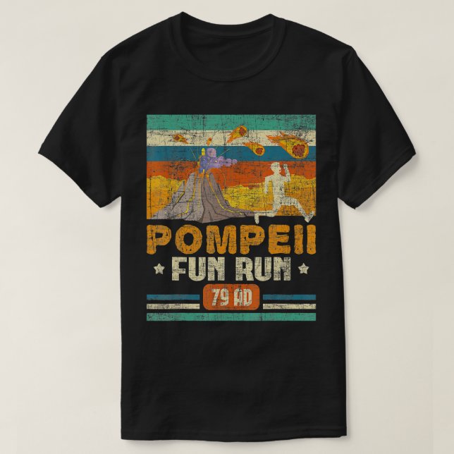 Camiseta Volcanóloga volcánica de geografía de Pompeya (Diseño del anverso)