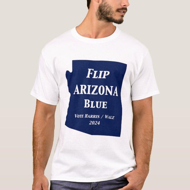 Camiseta Volcar Arizona azul en 2024 (Anverso)