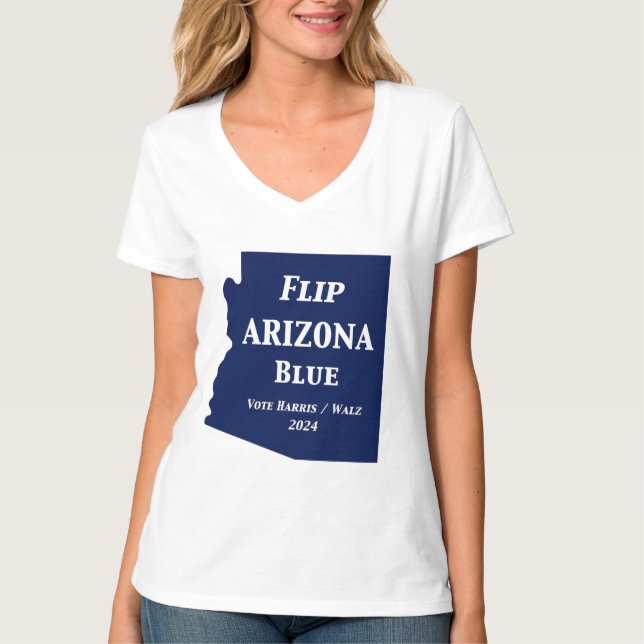 Camiseta Volcar Arizona azul en 2024 (Anverso)