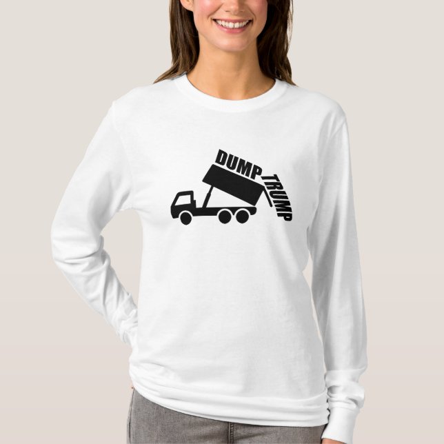 Camiseta Volcar el camión Trump (Anverso)