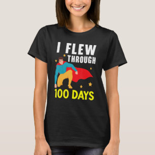 Camiseta Volé A Través De 100 Días De Estudiante Escolar.