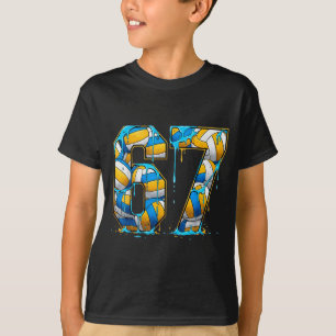 Camiseta Voleibol 67 Seis Siete Deporte Divertido Gen Alpha