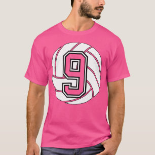 Camiseta Voleibol: 9 Voleibol, mamá, papá, 9