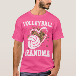 Camiseta Voleibol Abuela Leopard Shirt Gracioso Voleibol