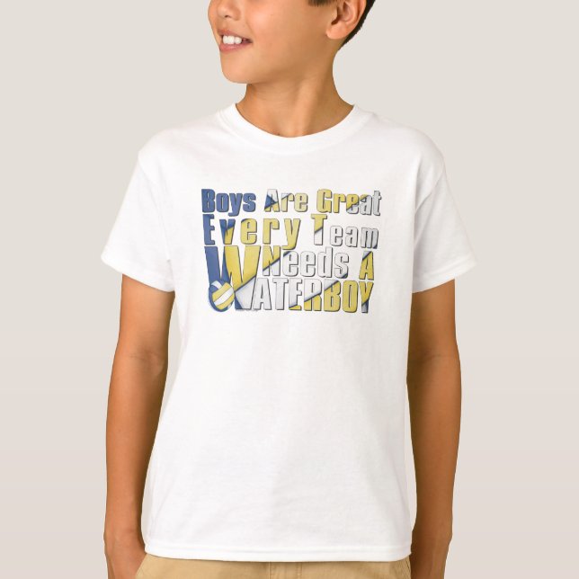 Camiseta Voleibol acuático en azul y amarillo (Anverso)