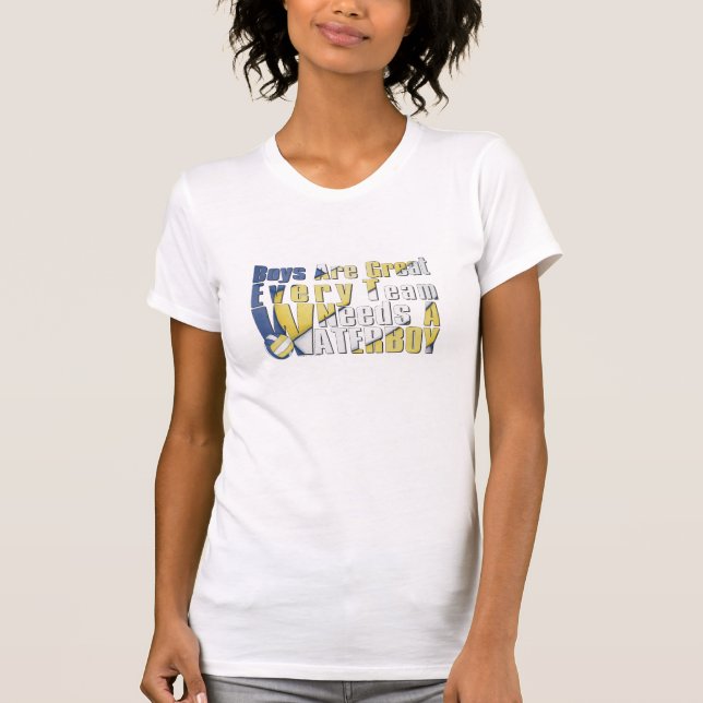 Camiseta Voleibol acuático en azul y amarillo (Anverso)