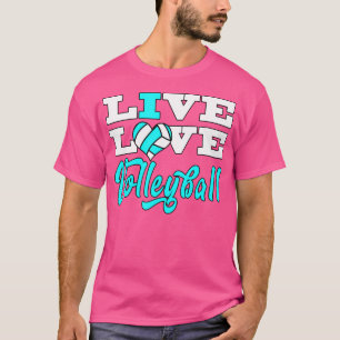 Camiseta Voleibol Aqua Blue Live Love