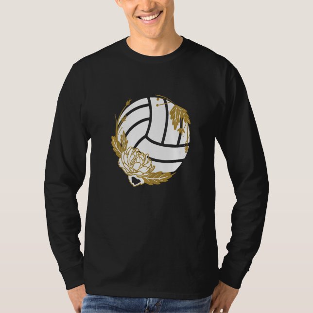 Camiseta Voleibol Ball Deportes Flor Equipo Coach Beach Vol (Anverso)