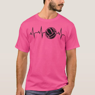 Camiseta Voleibol Ball Hearbeat Voleibol Jugador de Voleibo