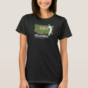 Camiseta Voleibol Bandera de Arabia Saudita Chicas Voleibol