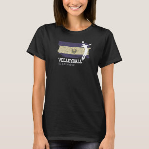 Camiseta Voleibol Bandera de El Salvador Chicas Mujeres de 