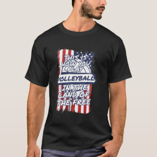 Camiseta Voleibol Bandera Estadounidense Vball Beach - Vole