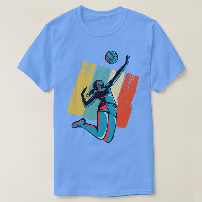 Camiseta Voleibol Beachvoleibol Retro (Diseño del anverso)