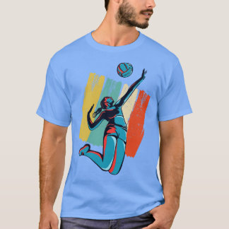 Camiseta Voleibol Beachvoleibol Retro