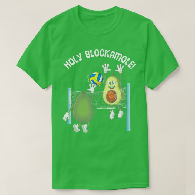 Camiseta Voleibol bloqueador de jugadores de Guacamole (Diseño del anverso)