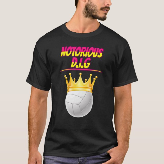 Camiseta Voleibol célebre D I G Cita Sarcástica (Anverso)