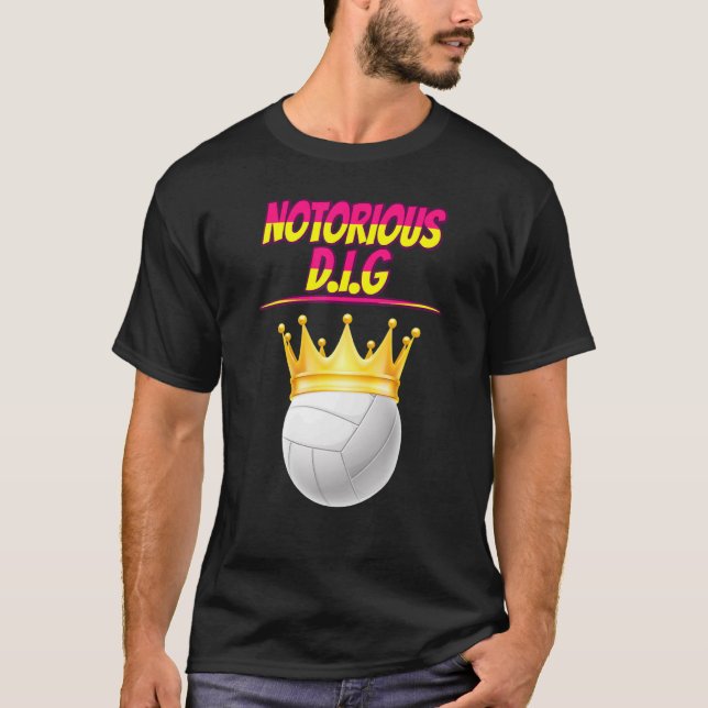 Camiseta Voleibol célebre D I G Cita Sarcástica (Anverso)