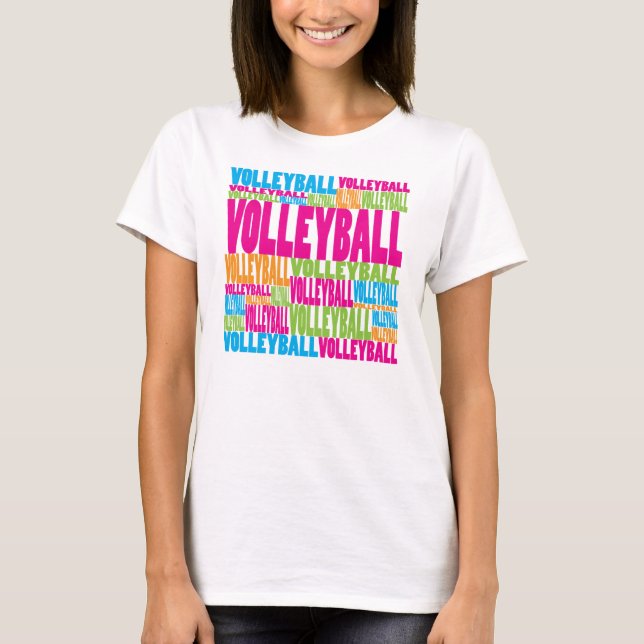 Camiseta Voleibol colorido (Anverso)