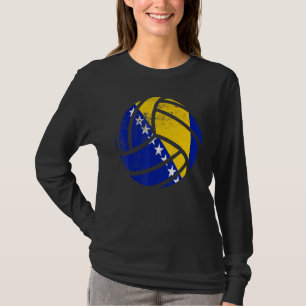 Camiseta Voleibol con bandera de Bosnia y Herzegovina
