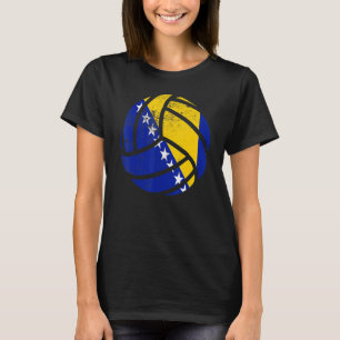Camiseta Voleibol con bandera de Bosnia y Herzegovina