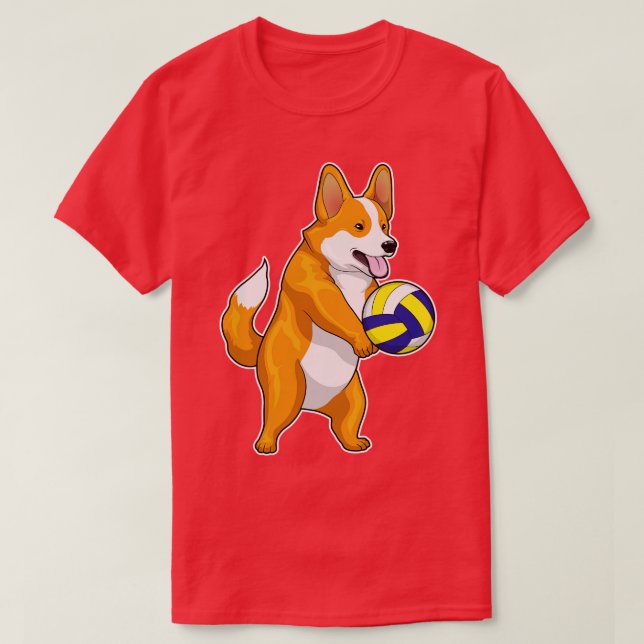 Camiseta Voleibol Corgi (Diseño del anverso)