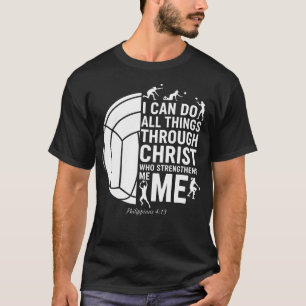 Camiseta Voleibol Cristiano Filipenses 413 Puedo Hacer Todo