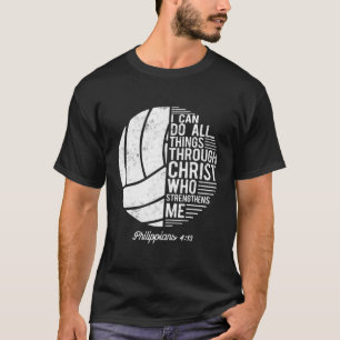 Camiseta Voleibol cristiano puedo hacer todas las cosas Fil