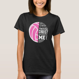 Camiseta Voleibol cristiano puedo hacer todas las cosas Fil