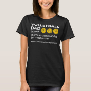 Camiseta Voleibol Dad Definition Loud Orgulloso Voleibol Da
