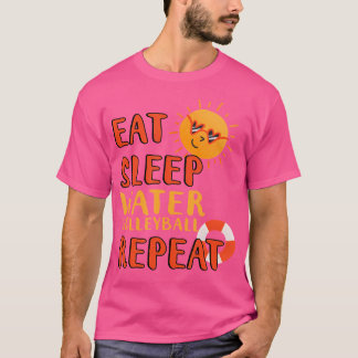 Camiseta Voleibol de Agua de Sueño Comido Voleibol de Agua