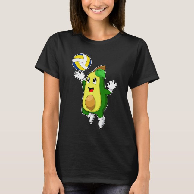 Camiseta Voleibol de aguacate (Anverso)