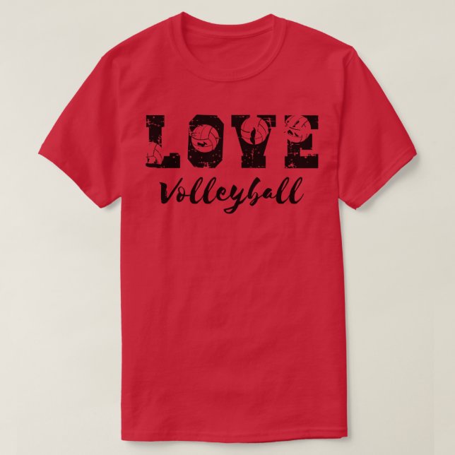 Camiseta Voleibol de amor 3 (Diseño del anverso)