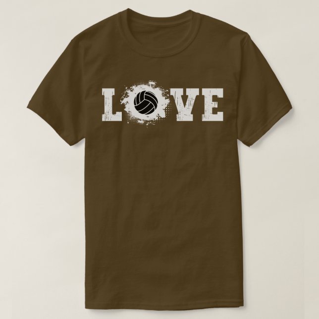 Camiseta Voleibol de amor 6 (Diseño del anverso)