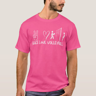 Camiseta Voleibol de amor por la paz