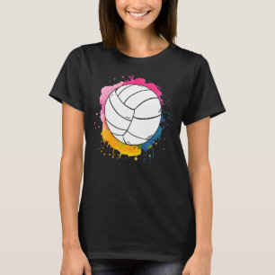 Camiseta Voleibol de color Splash Ball Voleibol colorido