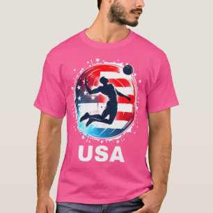 Camiseta Voleibol de equipo de Estados Unidos Bandera estad