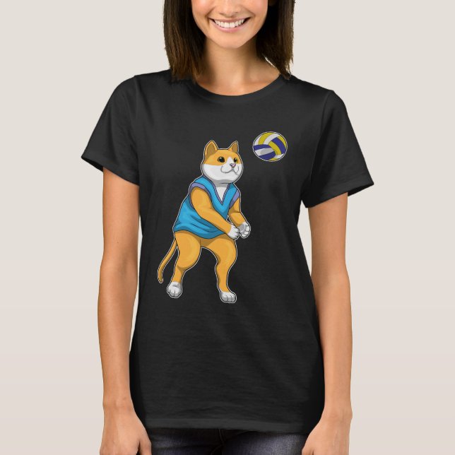 Camiseta Voleibol de gato (Anverso)