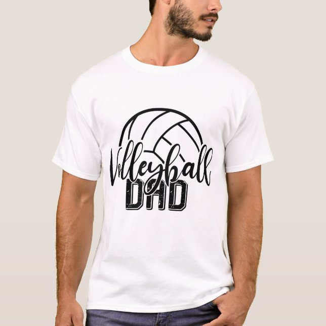 Camiseta Voleibol de Guay Arte de palabra de papá (Anverso)